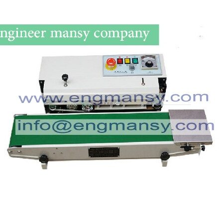 High quality Continuous Automatic Plastic Bag Sealing Machine aluminum foil package machine, food bag sealer model 301 engineer mansy international mark