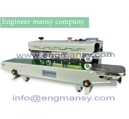 Horizontal Continuous Band Sealer,Plastic Bag Sealing Machine With Date Coding Model 301 engineer mansy international mark
