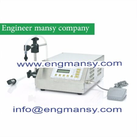 Manual Electric Digital control pump liquid filling and sealing machine( 3-3000ml) oil wine milk juice model 451 engineer mansy brand