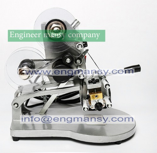 Manual ribbon date coding machine+3 lines printing+English letter+ribbon Model 321 engineer mansy brand