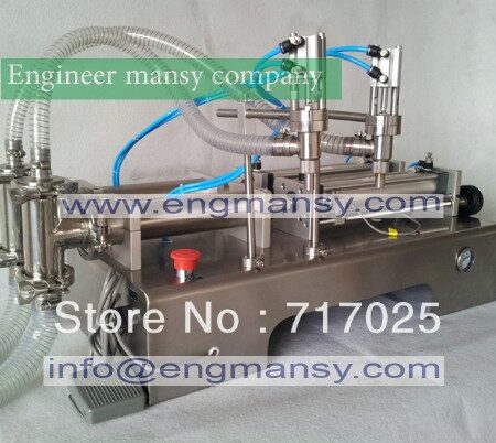 Semi Automatic Double Nozzles Liquid Filling Machine model 403 engineer mansy global brand