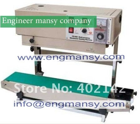 Plastic Film Sealing Machine +Vertical Sealing +Date Printing +Band sealer model 303 Engineer mansy international mark