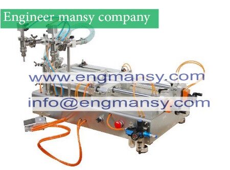 Best Price Semi Automatic Liquid Detergent Filling Machine model 403 Engineer mansy international mark