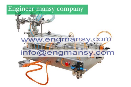 Best Price Semi Automatic Liquid Detergent Filling Machine model 403 Engineer mansy international mark