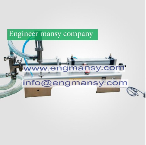 Semi automatic Pneumatic liquid filling machine filling shampoo perfume SS304,beverage packer model 403 Engineer mansy international brand