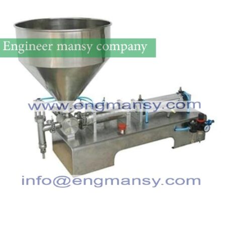 Single nozzle filling machine large hopper paste Rotary Valve range 300-2500ml quantitative filling and packaging equipment model 404 engineer mansy global mark