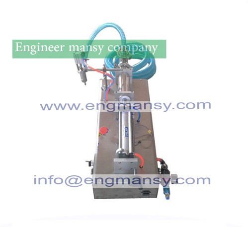 Stainless steel horizontal pneumatic paste automatic filling machine,high viscosity paste filling machine,220V,5-100ml Model 403 engineer mansy brand