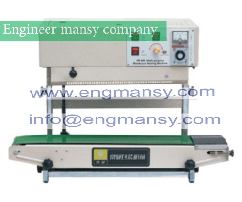 Vertical Continuous film sealing machine,plastic bag package machine,band sealer,vertical heating sealing machine220V50Hz model 303 engineer mansy global brand