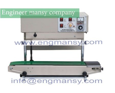Vertical plastic bag band sealing machine,continuous band sealer,vertical heat sealer Model 303 engineer mansy international brand