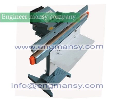aluminum frame pedal sealing machine plastic aluminum foil bag full copper continuous sealing packing machine Model 308 engineer mansy international  mark