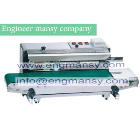 continuous band sealer machine, automatic plastic bag closing machine model 301 engineer mansy global brand