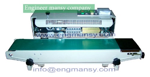Continuous plastic bag sealer, film sealing machine Model 301 engineer mansy international brand