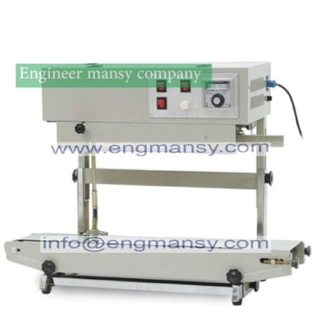 continuous plastic bag sealing machine,automatic sealer machine with embosing code printing Model 303 engineer mansy international brand
