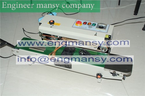 heating sealing machines / bag sealing machines/continuous band sealer model 301 engineer mansy global mark