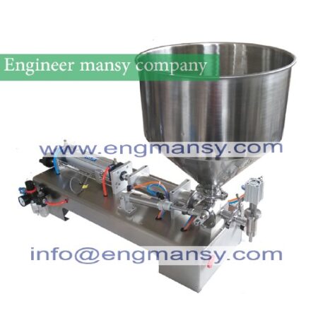 pneumatic volumetric Softdrin liquid filling machine (pneumatic liquid filler for oil, water, juice, honey, soap) model 404 engineer mansy mark