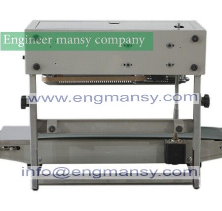 best price vertical Automatic film impulse sealer,semi-auto impulse sealing machine continuous plastic bag sealer,print date Model 303 engineer mansy brand