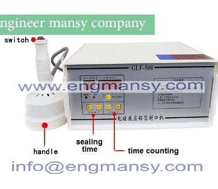 Portable magnetic induction bottle sealing machine aluminum