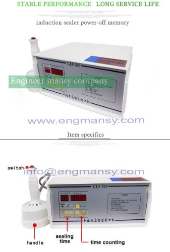 Portable and continuous induction sealer hot sale hand held 7