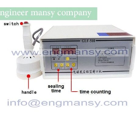 Portable magnetic induction bottle sealer 20mm to 100mm model 201 engineer mansy international mark